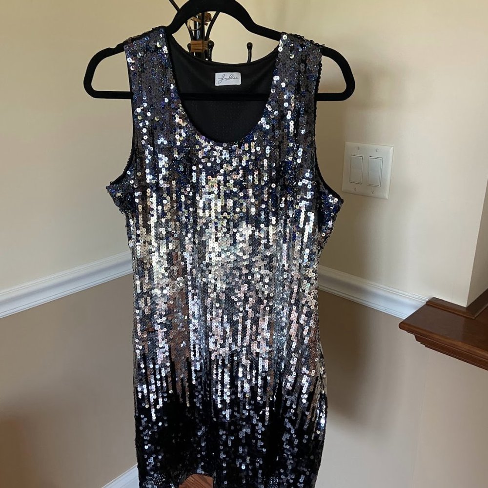 Sparkly Sequin Mini-Dress - New Year's Eve, Bachelorette, Going Out Dress